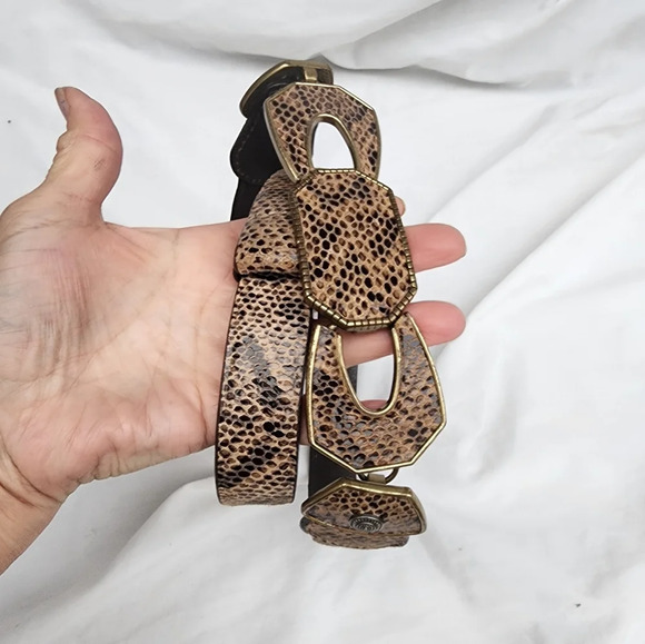 Chicos‎ Snakeskin Expandable Belt.L - Picture 7 of 16